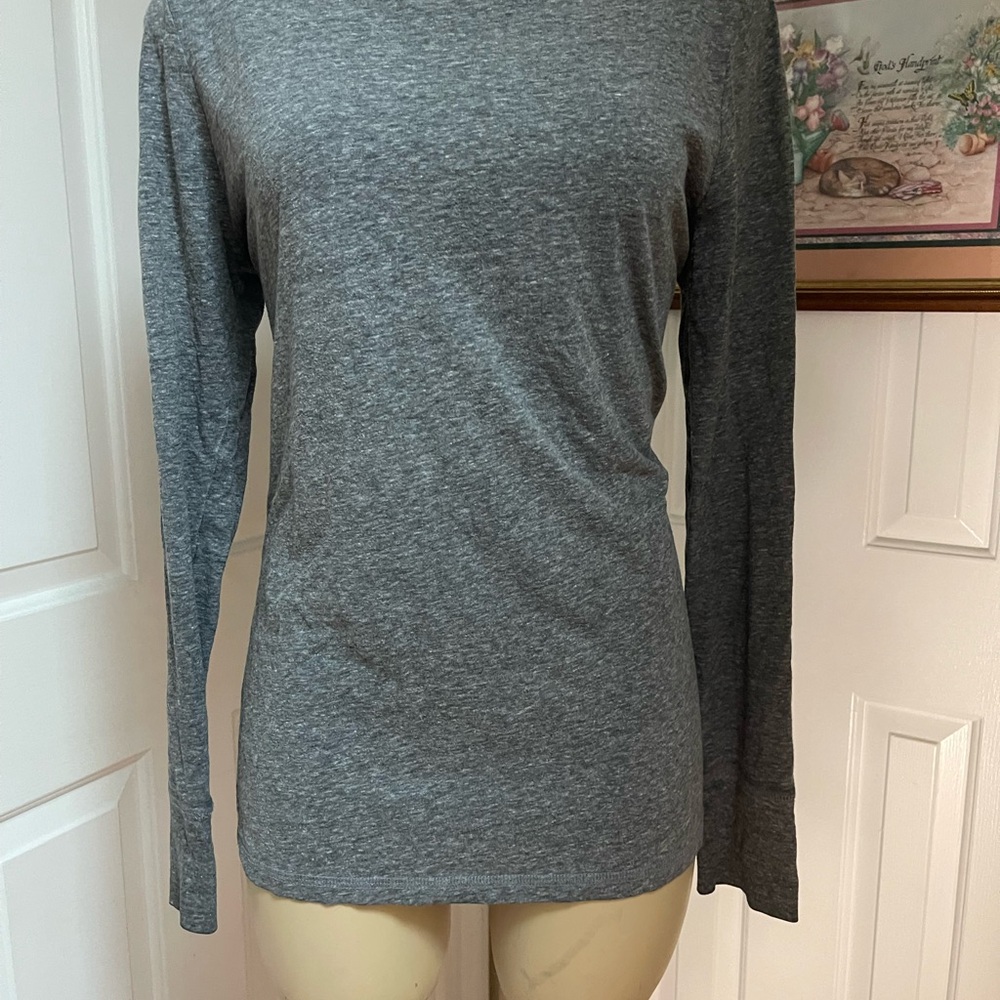 Mossimo Supply Co. Charcoal Long Sleeve Top - Picture 2 of 8